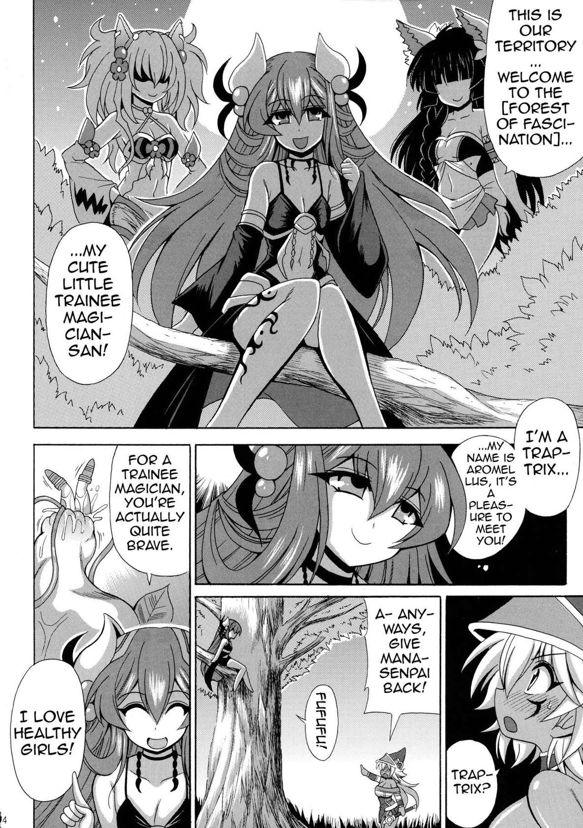 [Leaz Koubou (Oujano Kaze)] Kowaku no Mori no Ero Trap | The Lewd Traps of The Traptrix Forest (Yu-Gi-Oh!) [English] {Doujins.com}