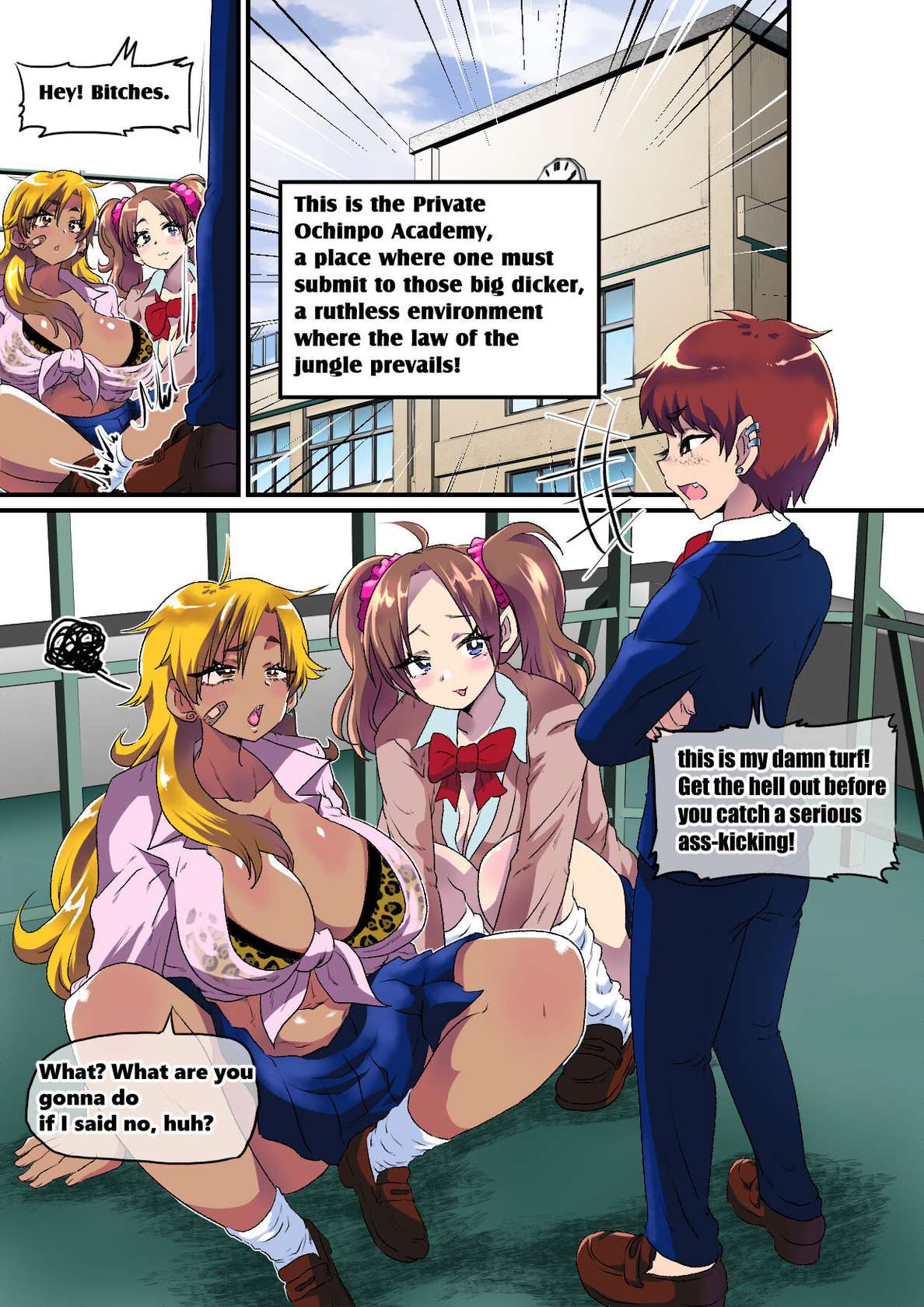 [Nikuyakitei (Nikuyaki)] Ore ga Mesu Ochi Shite Kyokon Futanari Gyaru-tachi no Seishori-you Chinpo Ana ni Choukyou Sarete Shimatta Ken. | I Ended Up Being Transformed Into The Sissy Slave Of The Big-Cocked Futanari Girls. [English]