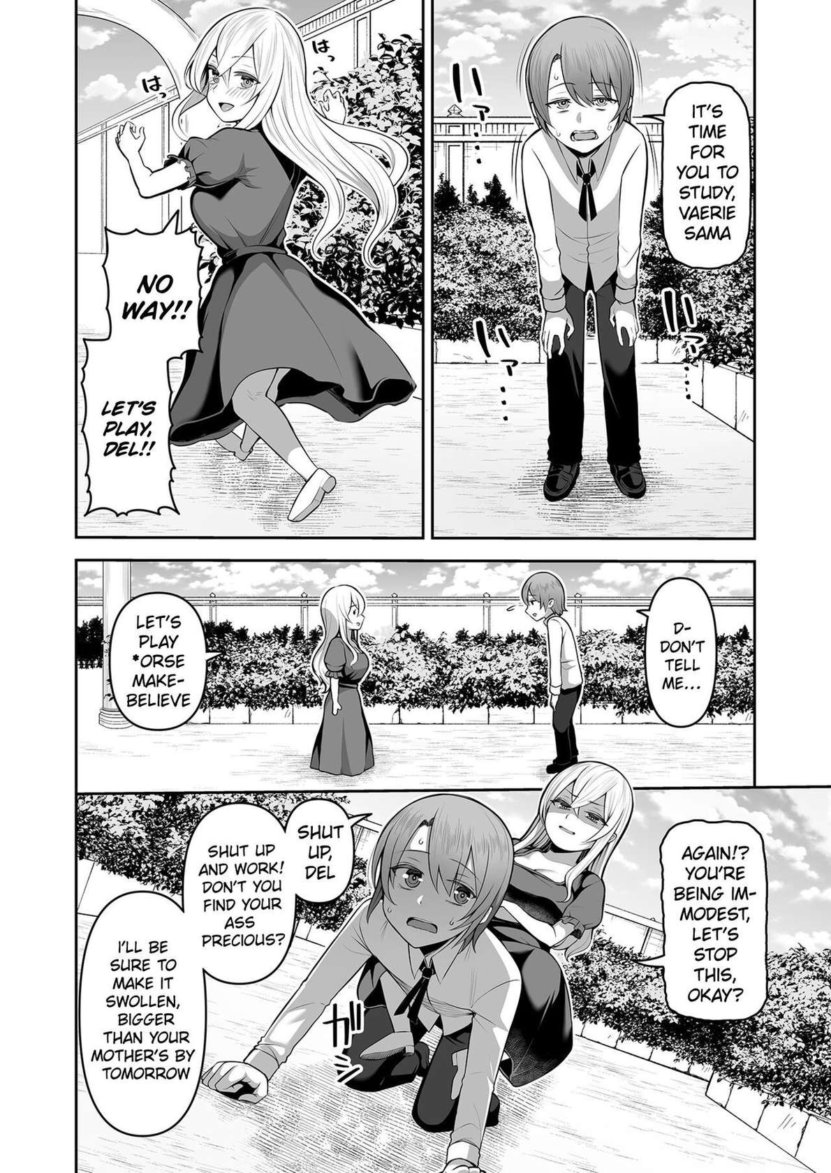 [Kayumidome] Valerie Monogatari ~Oujo-sama wa Yaritai Houdai!?~ Ch1/  The Story of Valerie ~The Queen Gets To Fuck As Much As She Wants!~ Ch.1 [English] {Doujins.com}