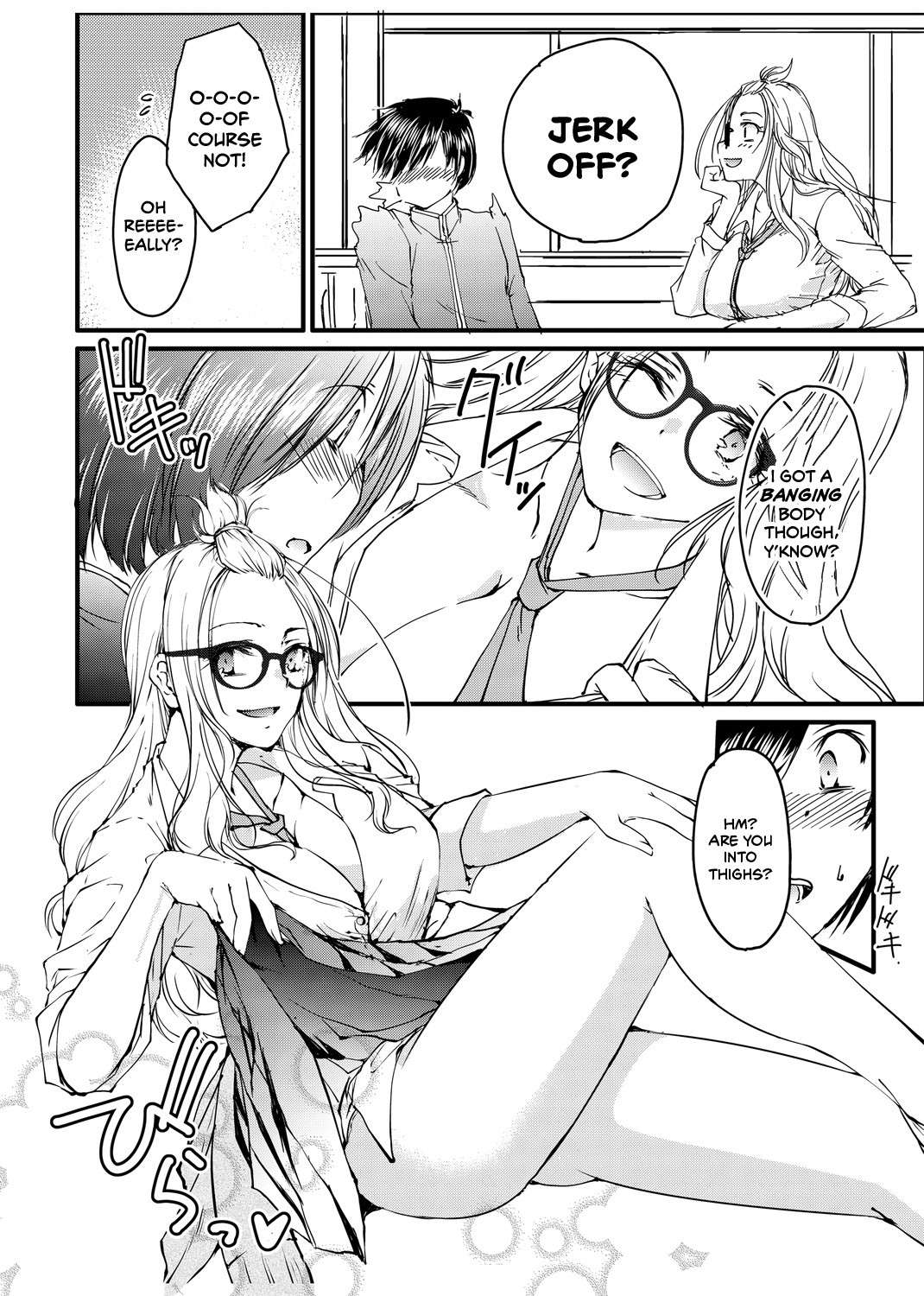 [Tanken Harahara] Megane no Gyaru wa Inkya ni Yasashii | Bespectacled Gyaru Befriending Loner [English] [head empty]