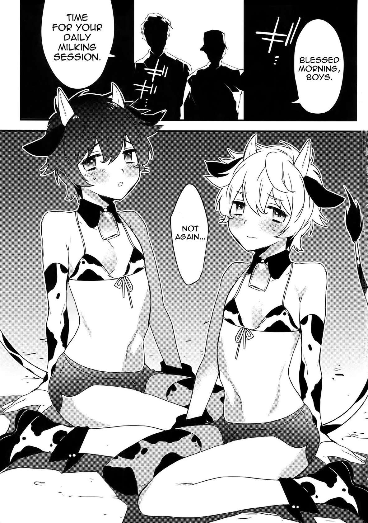 (COMITIA124) [Ash wing (Makuro)] Futago Koushi no Meru to Ruru | Milking twin calves: Meru & Ruru [English] [Pub Faggots]