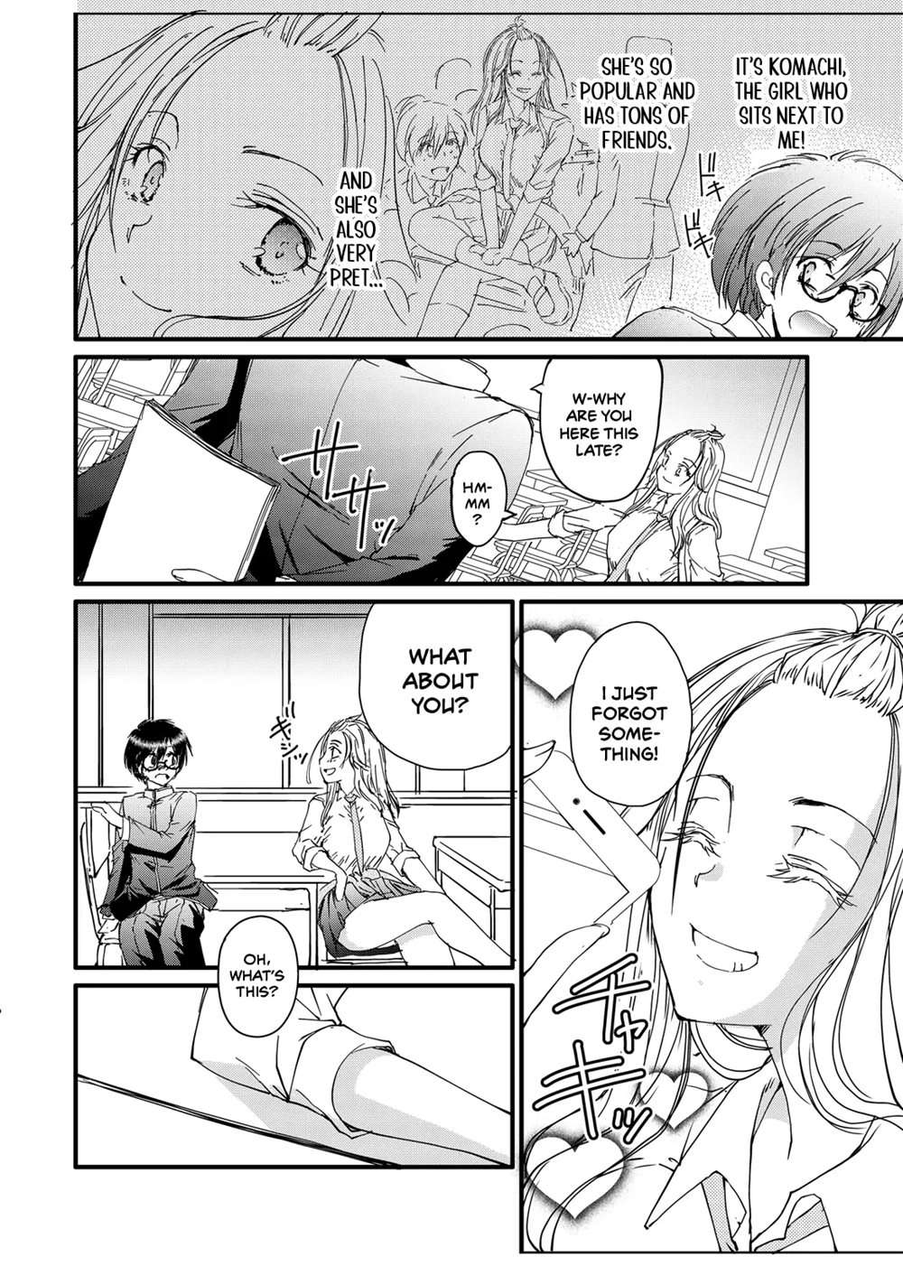 Bespectacled Gyaru Befriending Loner [Oneshot]