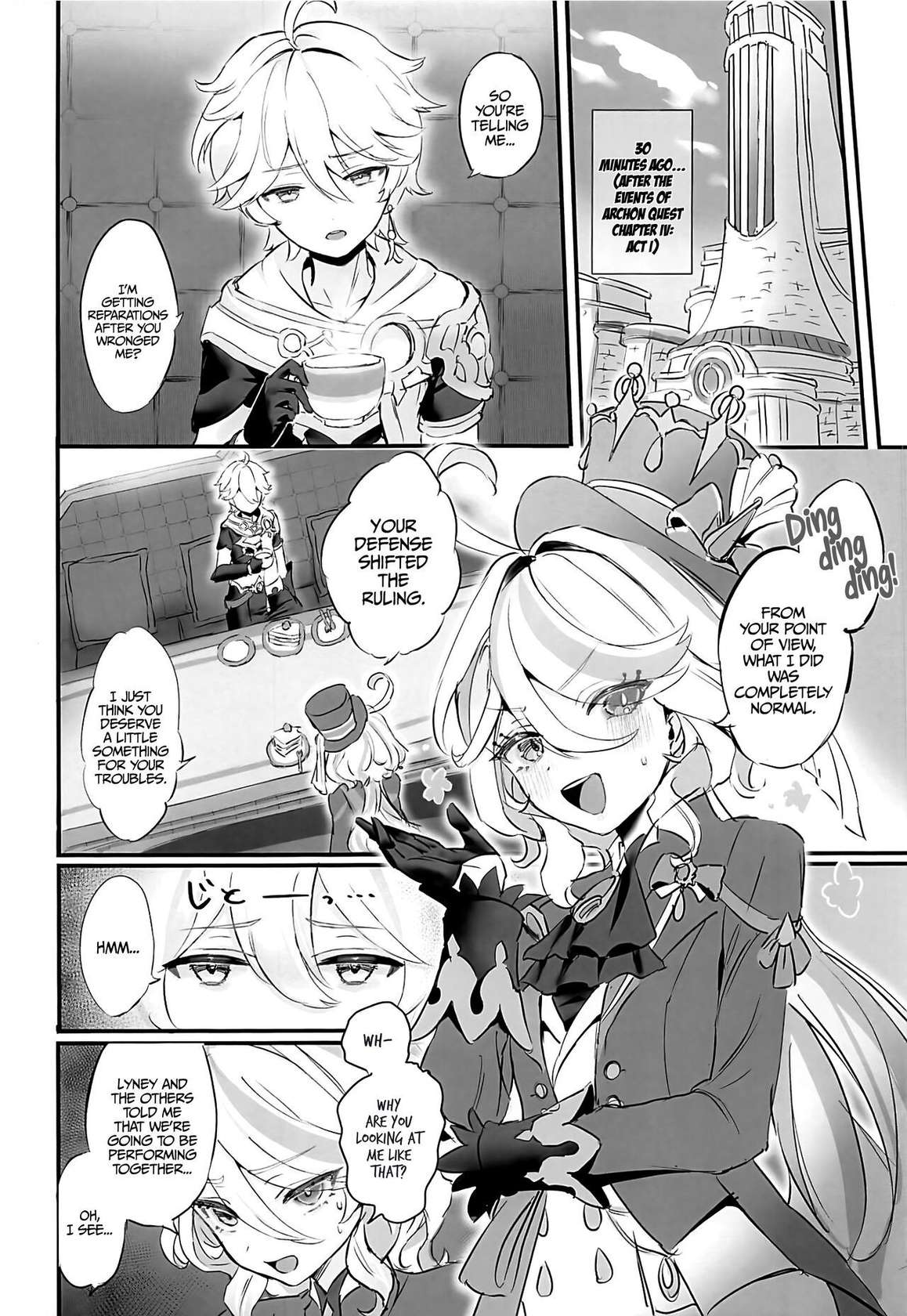 (C103) [GlowMercury (Sukoyakagumi)] Cheers With Her Glass (Genshin Impact) [English] [LunaticSeibah]