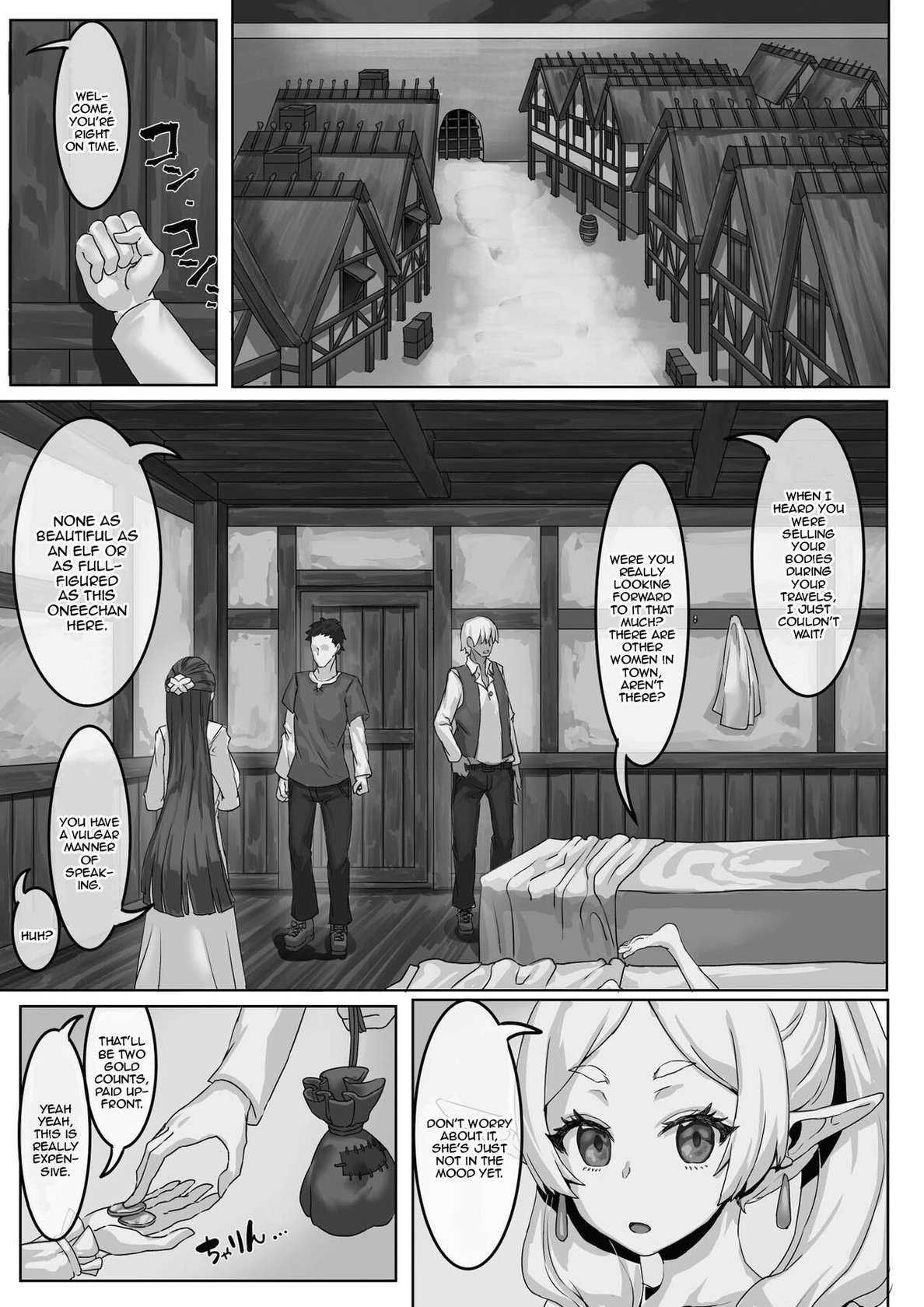 [Kekecharcoal BOX (Kekecharcoal)] Heiwana tochi de no kinsaku (Sousou no Frieren) /Figuring Out How To Make Money In A Peaceful Town [English] {Doujins.com}