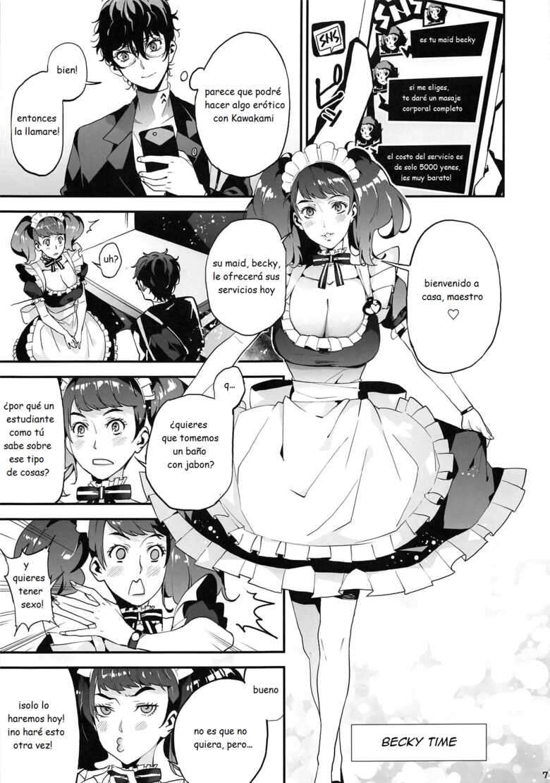 (COMIC1☆15) [Oppai Baibai (Azukiko, Yosomono, ahorobo)] P co-creation (Persona 5) [Spanish] [MoeohUp]