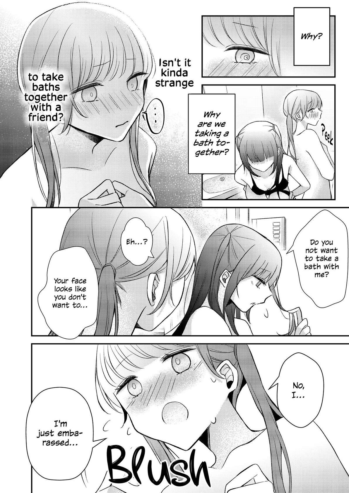 [Strawberry] Tsukiattenai Futari ga Ofuro de  Ecchi na Koto Suru Hanashi |  A Story of Two Girls Who Are Not Dating Having Sex in the Bath [English] [ROSMONTISISLOVE]