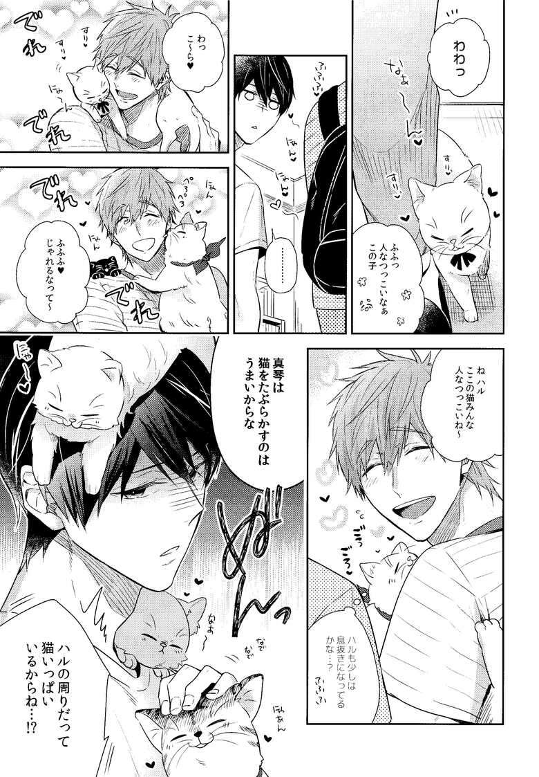 (Splash! 12) [CrashRush (Gesshi)] Yakimochiyaki no Uchi no Neko (Free!)