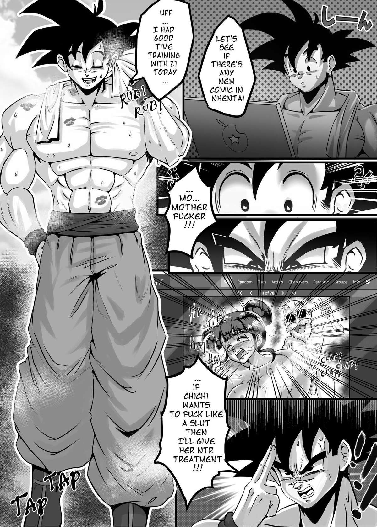 Ogi_Sifer(all goku x chichi comics) [bonus](non text version of the goku vs three chichi]