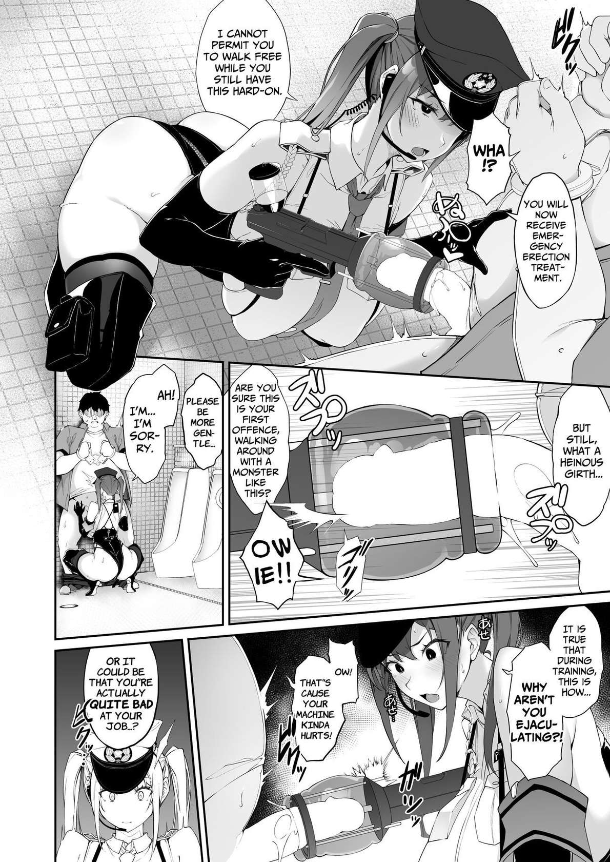 [Handful☆Happiness! (Nanahara Fuyuki)] SEX POLICE <Bokki Taisakubu> Utsunomiya Saki no Nichijou | SEX POLICE (Anti-Erection Department) ~The Daily Ordeals of Saki Utsunomiya~ [Digital] [English] [ApricotJam]