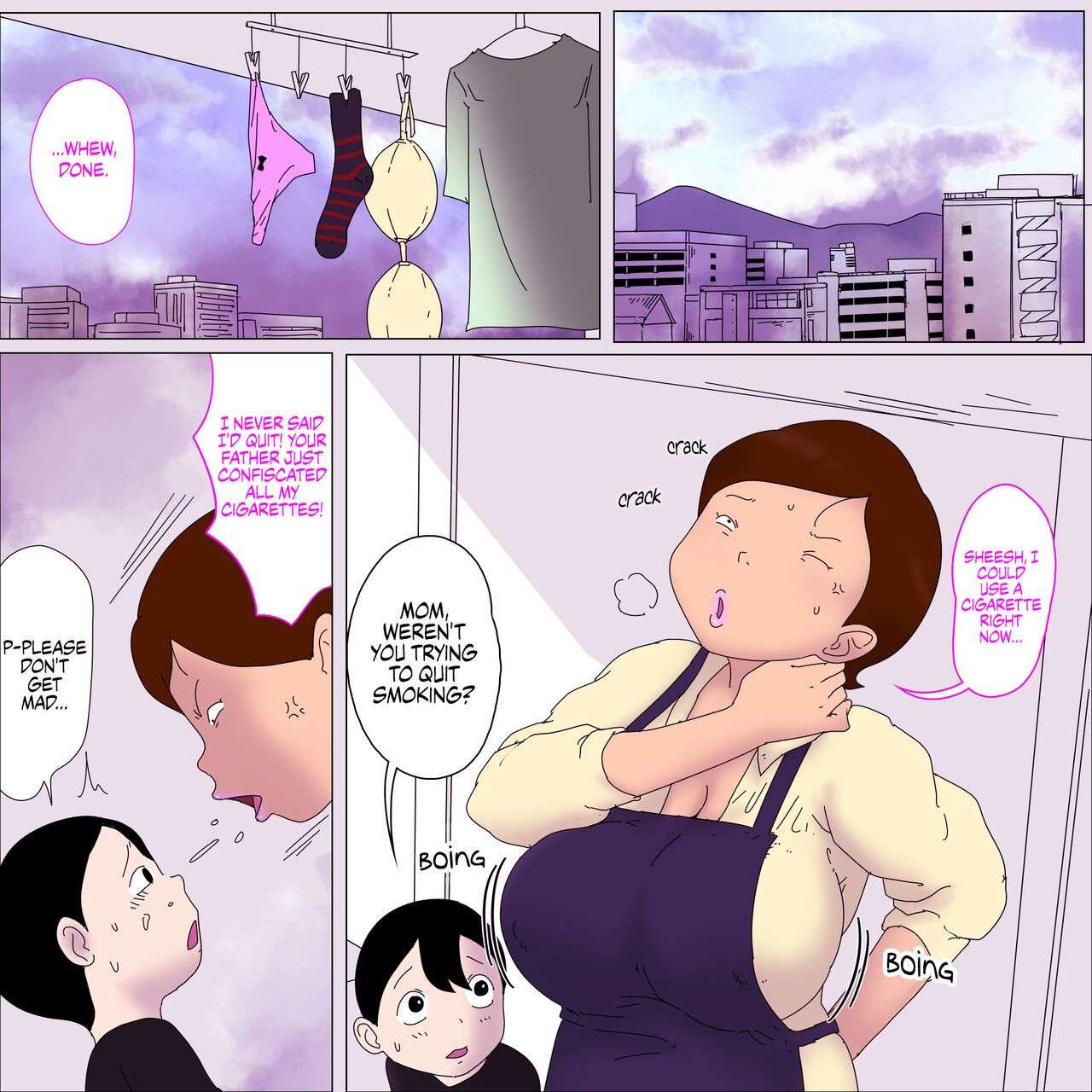 [ampullaria] Mama, Kimochi Yosugi. | Mama, it feels good! [English] {Chrysanthemum}