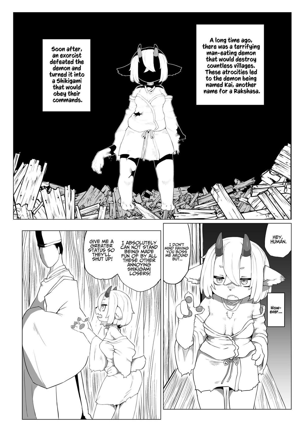 [TenYati] Kutta Bun Ume! Hitokui Oni-chan | Give Birth To That Which You Eat! Man-eating Ogress! [English] [ジゲッチ] [Digital]