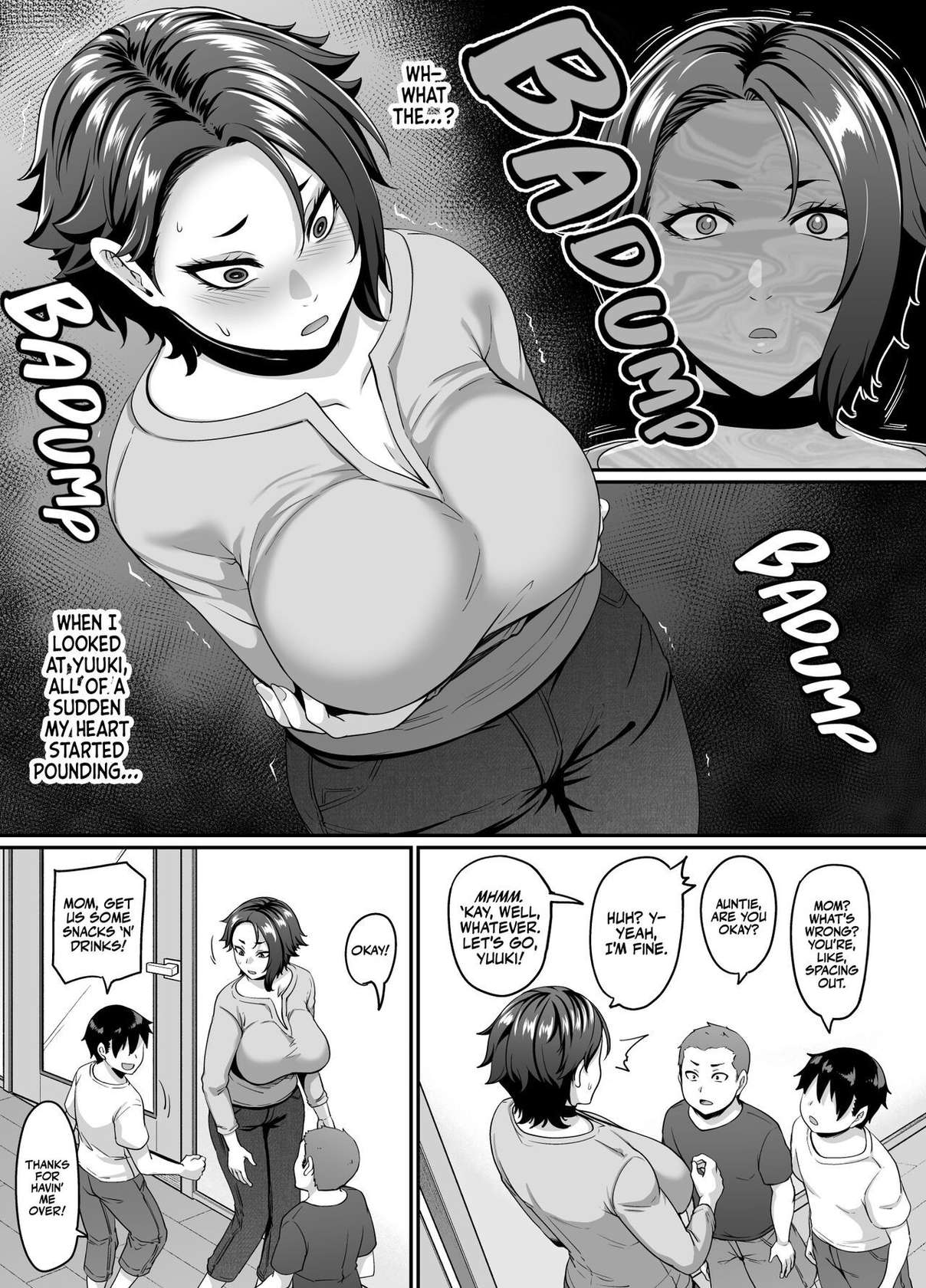 [Tiramisu Tart (Kazuhiro)] Musuko no Tomodachi (← Incubus) ni Miryou Sareta YanMama wa Mesu ni Naru | A Young Mother Gets Charmed by Her Son's (Incubus →) Friend and Becomes His Bitch [English] [korafu]