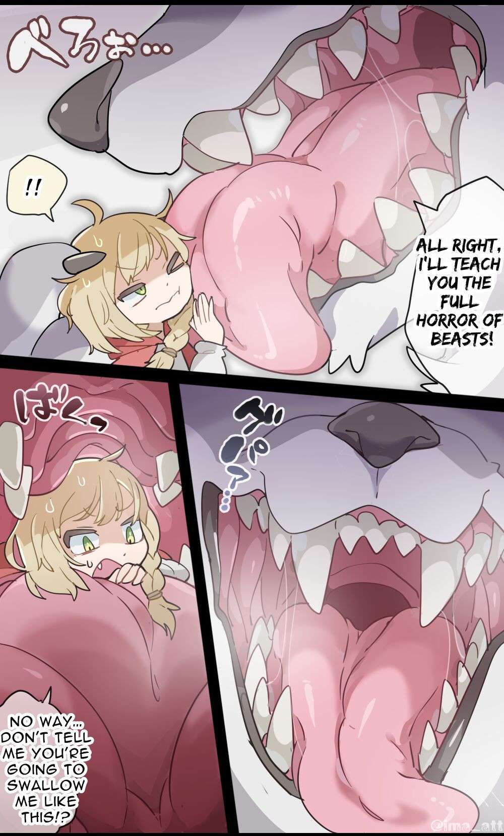 [imaat] The Wolf VORE Little Red Riding Hood [English / Japanese]