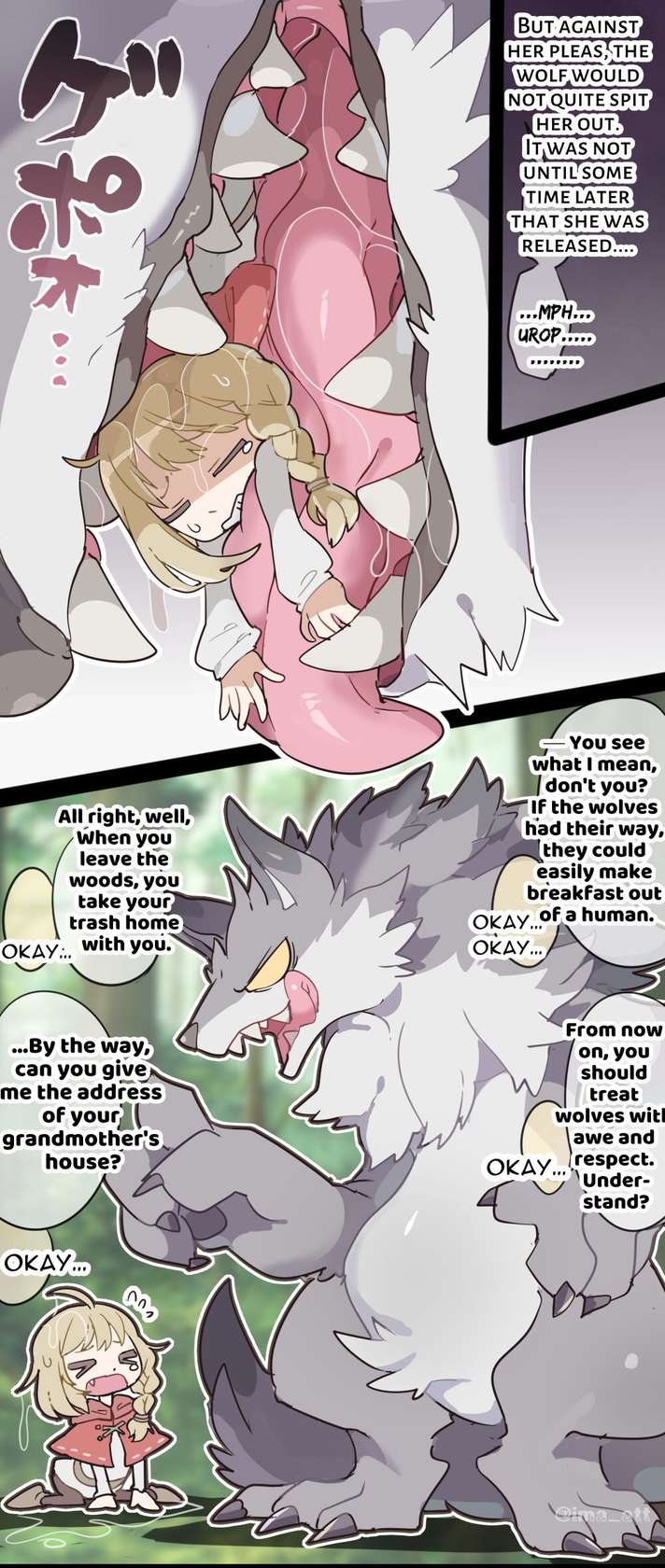 [imaat] The Wolf VORE Little Red Riding Hood [English / Japanese]