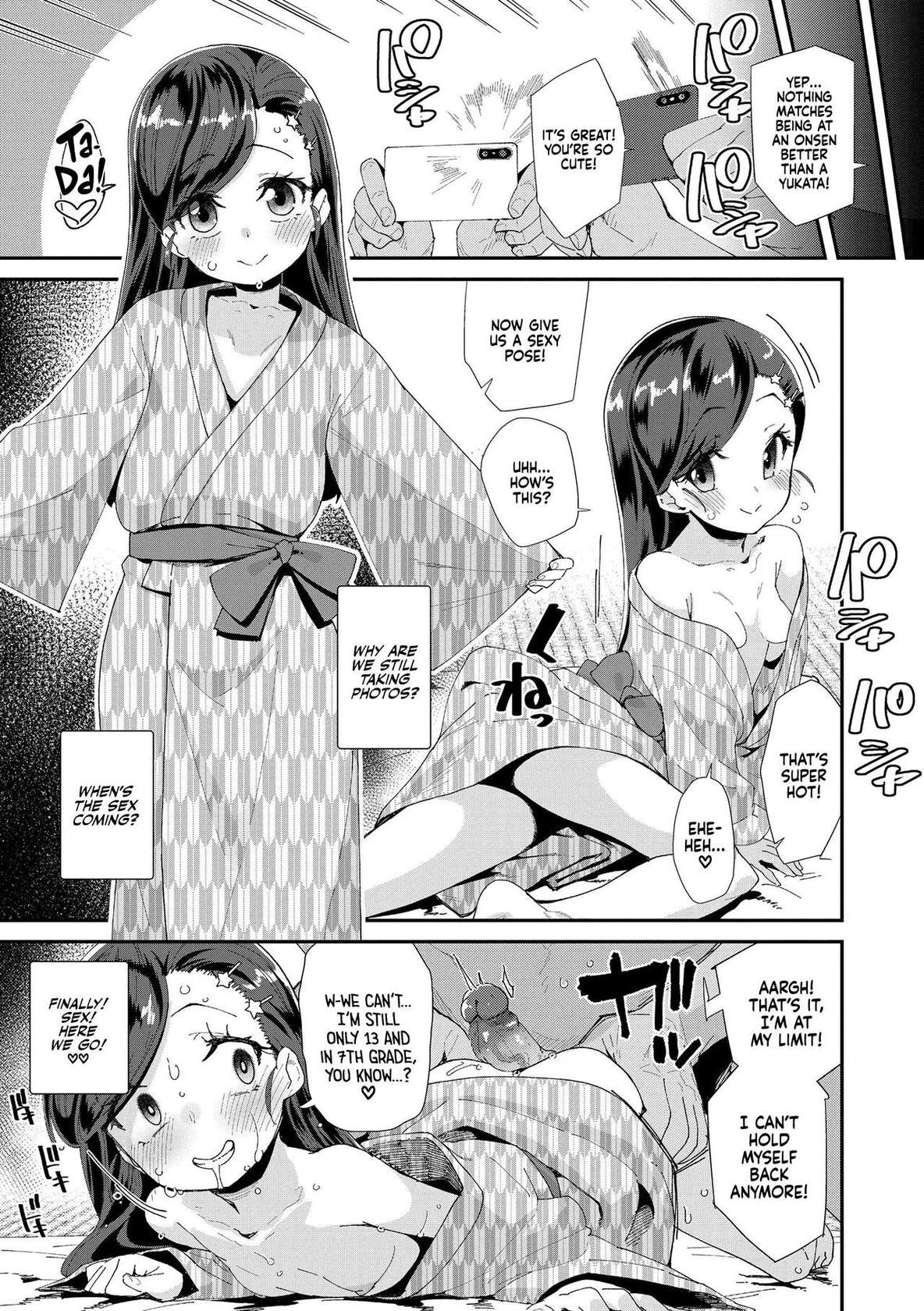 [Maeshima Ryou] Uraaka Yatteru Nonomi-chan -Koshitsu Onsen Dosukebe Gasshuku- | Nonomi-chan's Secret Account -Naughty Trip to a Private Onsen- (Kimi wa Oji-san to Sex suru Tame ni Umarete kitan da yo) [English] [Xzosk] [Decensored] [Digital]