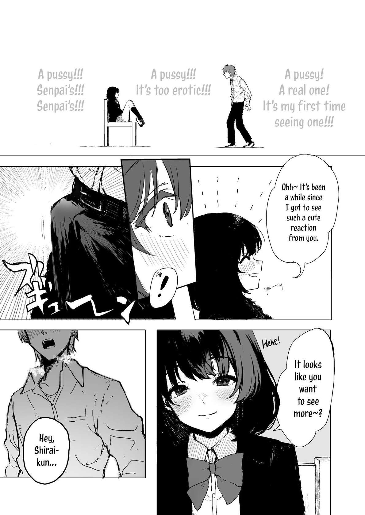 [Inukaki] Sakuraba Senpai wa Misetagari | Sakuraba-Senpai Likes to Expose Herself to Me (Part 1) [English]