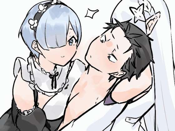 Subaru x Emilia and Rem