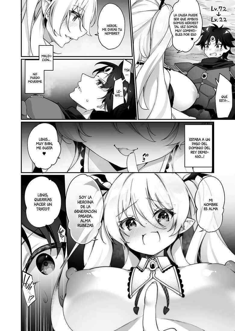 [Slime no Kanmuri (Kanmuri)] Maou ni Katta Yuusha ga Succubus ni Ochite iku Hanashi | The Hero That Defeated the Demon Lord ♂ Falls Into a Succubus [Spanish] [Digital]