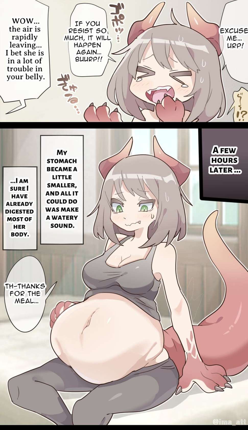 [imaat] Dragon Woman SAME SIZE VORE [English / Japanese]