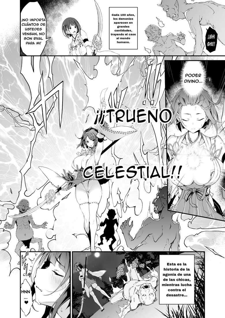 (C102) [Handful☆Happiness! (Nanahara Fuyuki)] Reijoku no Ikusamiko [Spanish]