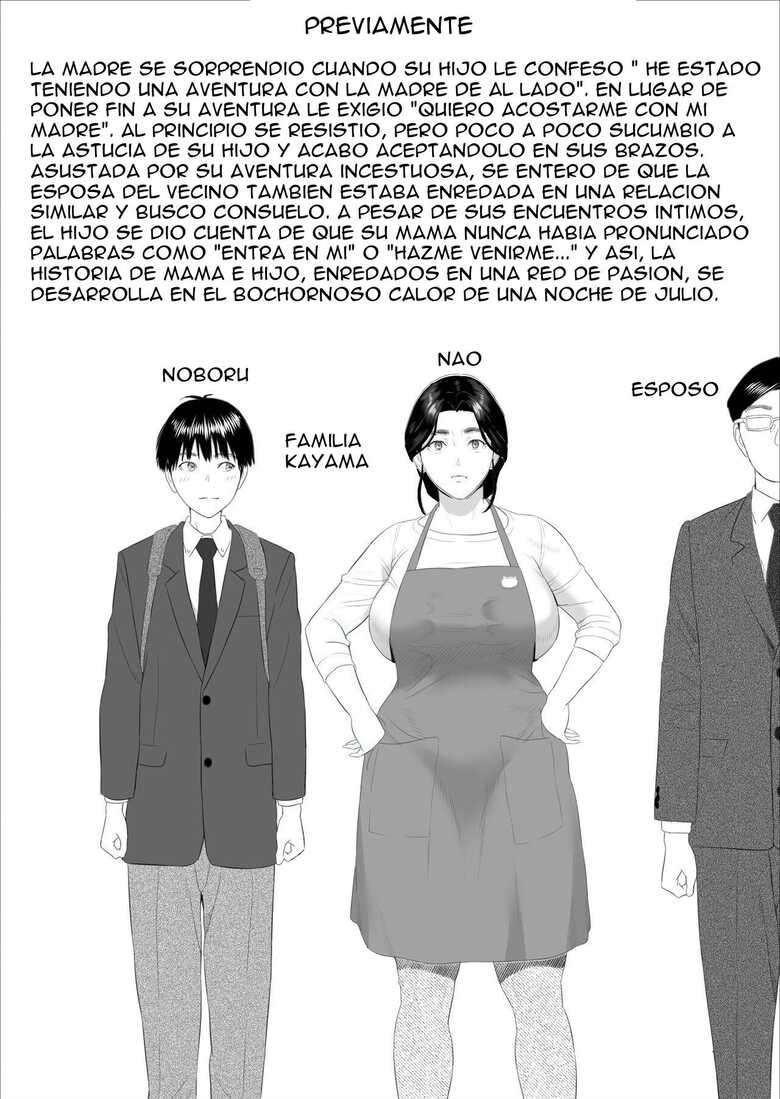 [Hyo-dou (Hyji)] Boku ga Okaa-san to Konna Koto ni Nacchau Hanashi 7 Kinyoku Hen | Seducción vecinal La historia de cómo llegué a ser así con mi madre 7 [Spanish]