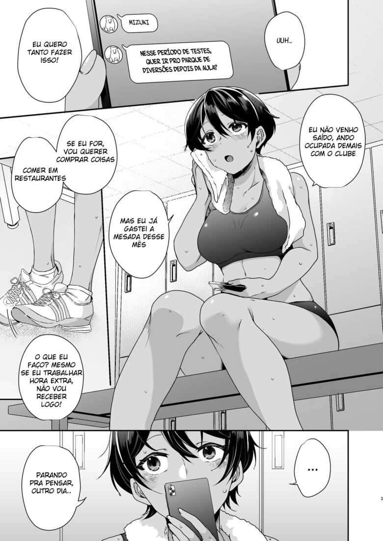 [Saketoba! (Sake-chan)] Boyish JK Papakatsu ni Ochiru | Boyish JK Corrupted By A Sugar Daddy [Portuguese-BR]