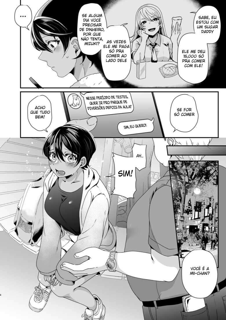 [Saketoba! (Sake-chan)] Boyish JK Papakatsu ni Ochiru | Boyish JK Corrupted By A Sugar Daddy [Portuguese-BR]