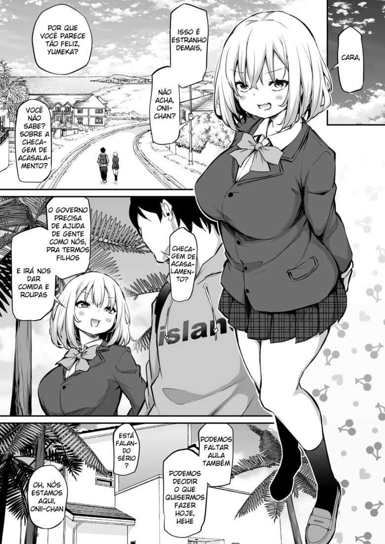 [Airandou] Imouto Haramasenai to Derarenai Shima | You Must Breed Your Sister To Leave This Island + Omake [Portuguese-BR]