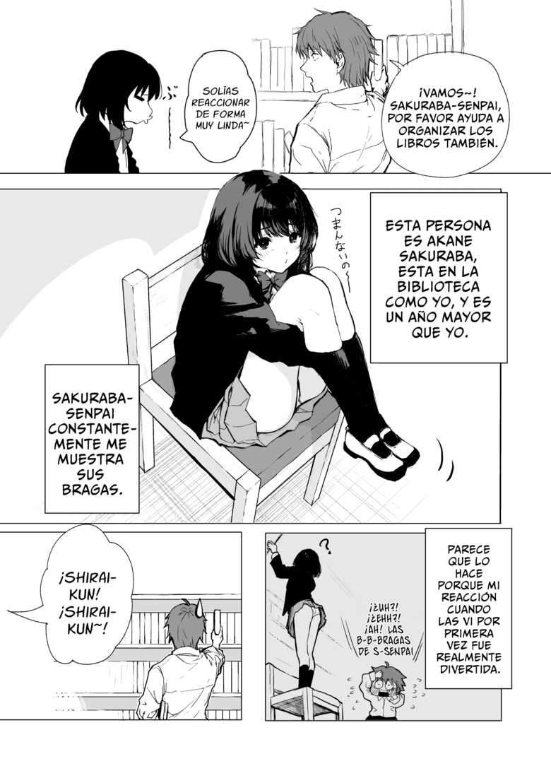 [Inukaki] Sakuraba Senpai wa Misetagari 1 [Spanish] [Zimos]