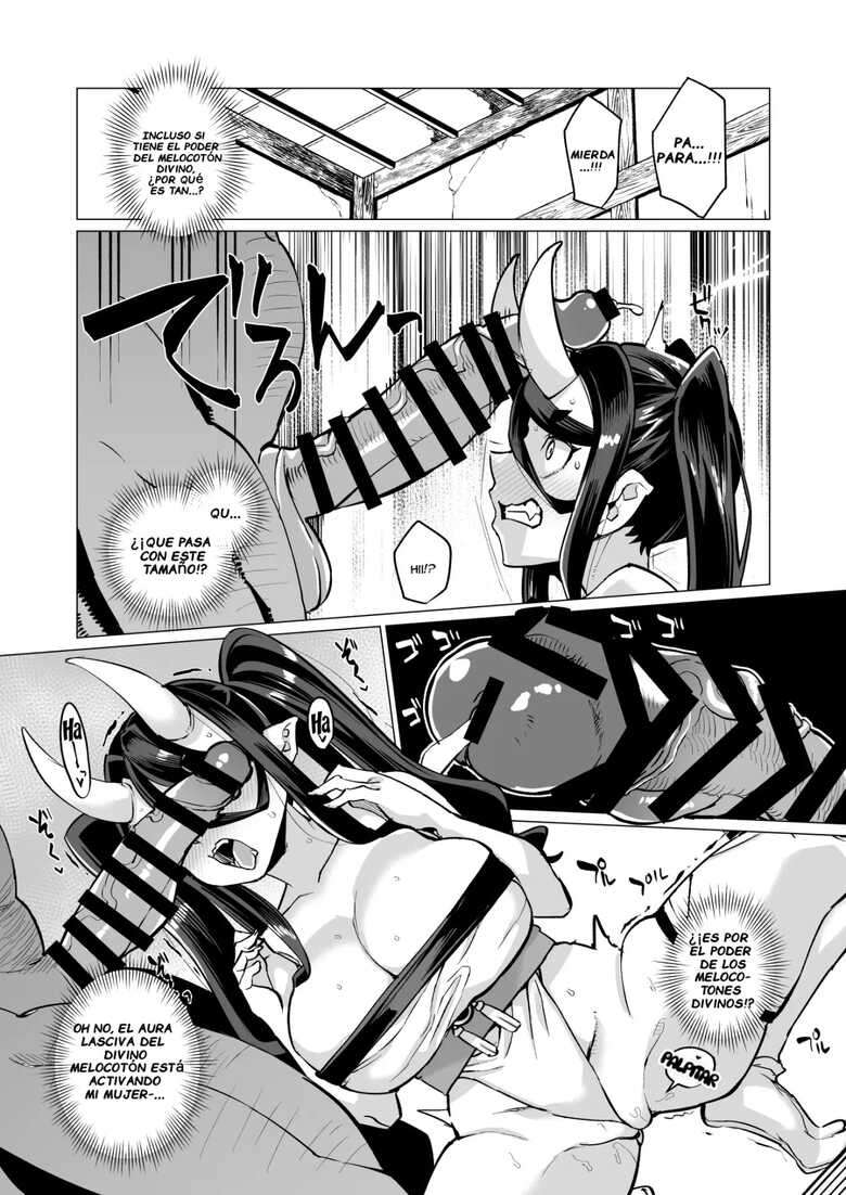 [Kuzunoha (Yumano Yuuki)] Oni Miko Yome Da Furusato de Choushi Koi Teta Shouwaru Oni Lolibabaa ga Jigou Jitoku de Subete o Ushinai Korogarikonde Kita node Oyome-san Ken Onaho ni Shiteyaru Hanashi [Spanish] [Notsuland] [Digital]