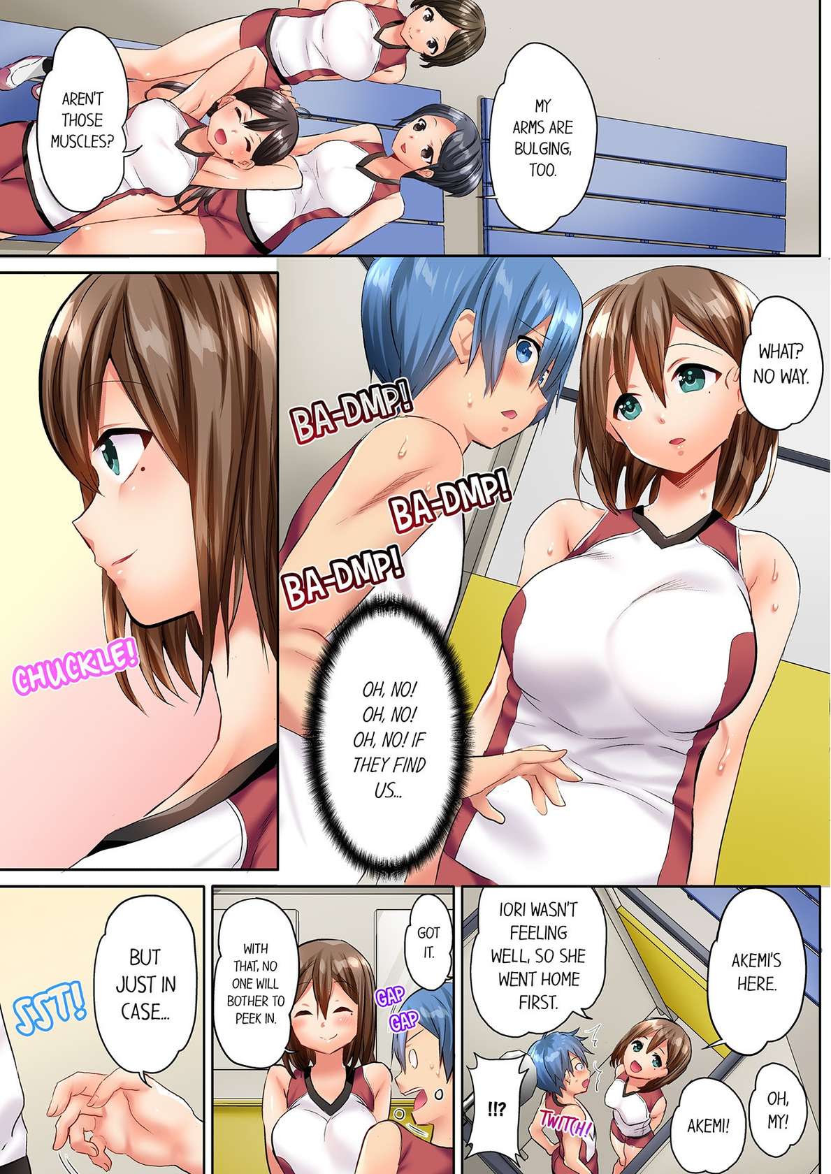 [Kazutaro] Hitozuma Volley-bu no Asedaku SEX ~Shower Abinagara Micchaku Shichau? 1 | Married Women's Volleyball Club Sweaty Sex - We're Being Glued Together While Taking A Shower? 1 [English]