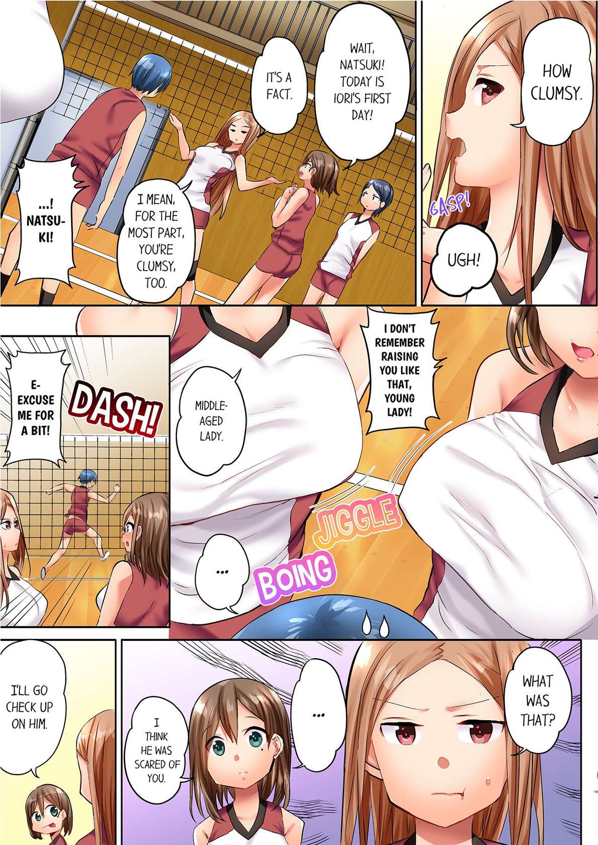 [Kazutaro] Hitozuma Volley-bu no Asedaku SEX ~Shower Abinagara Micchaku Shichau? 1 | Married Women's Volleyball Club Sweaty Sex - We're Being Glued Together While Taking A Shower? 1 [English]