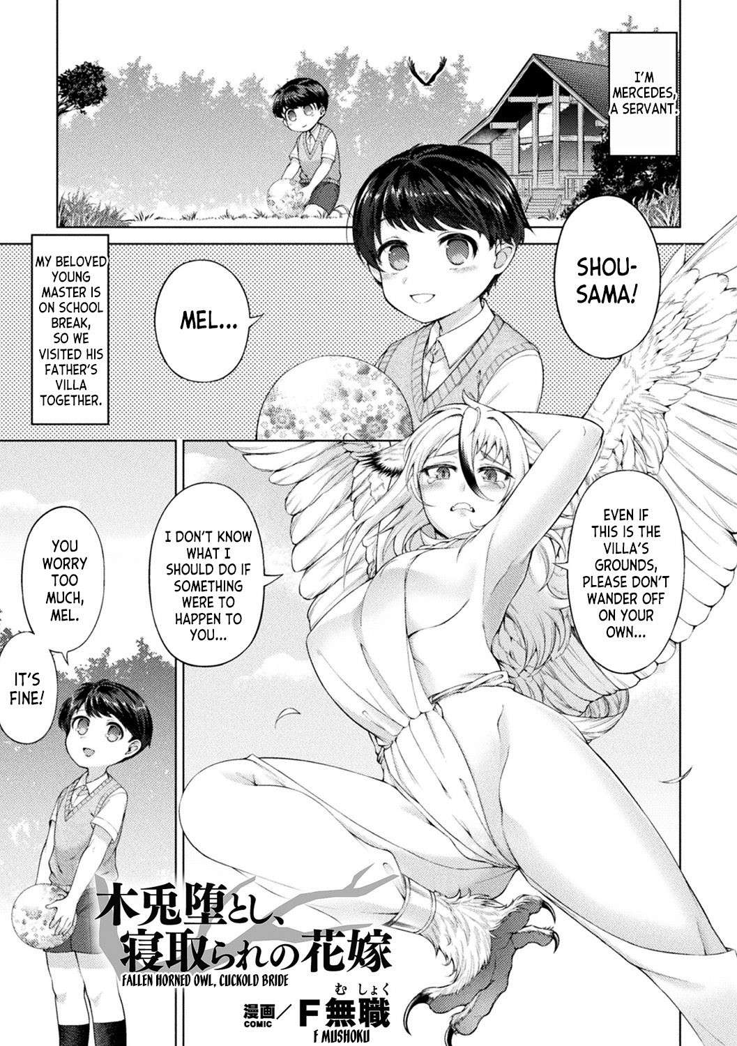 [F Mushoku] Fallen Horned Owl, Cuckold Bride (Bessatsu Comic Unreal Ishu NTR ~Ningen ni Koishita Jingai Heroine ga Douzoku Chinpo de Kairaku Ochi~ Vol. 1) [English] [desudesu]