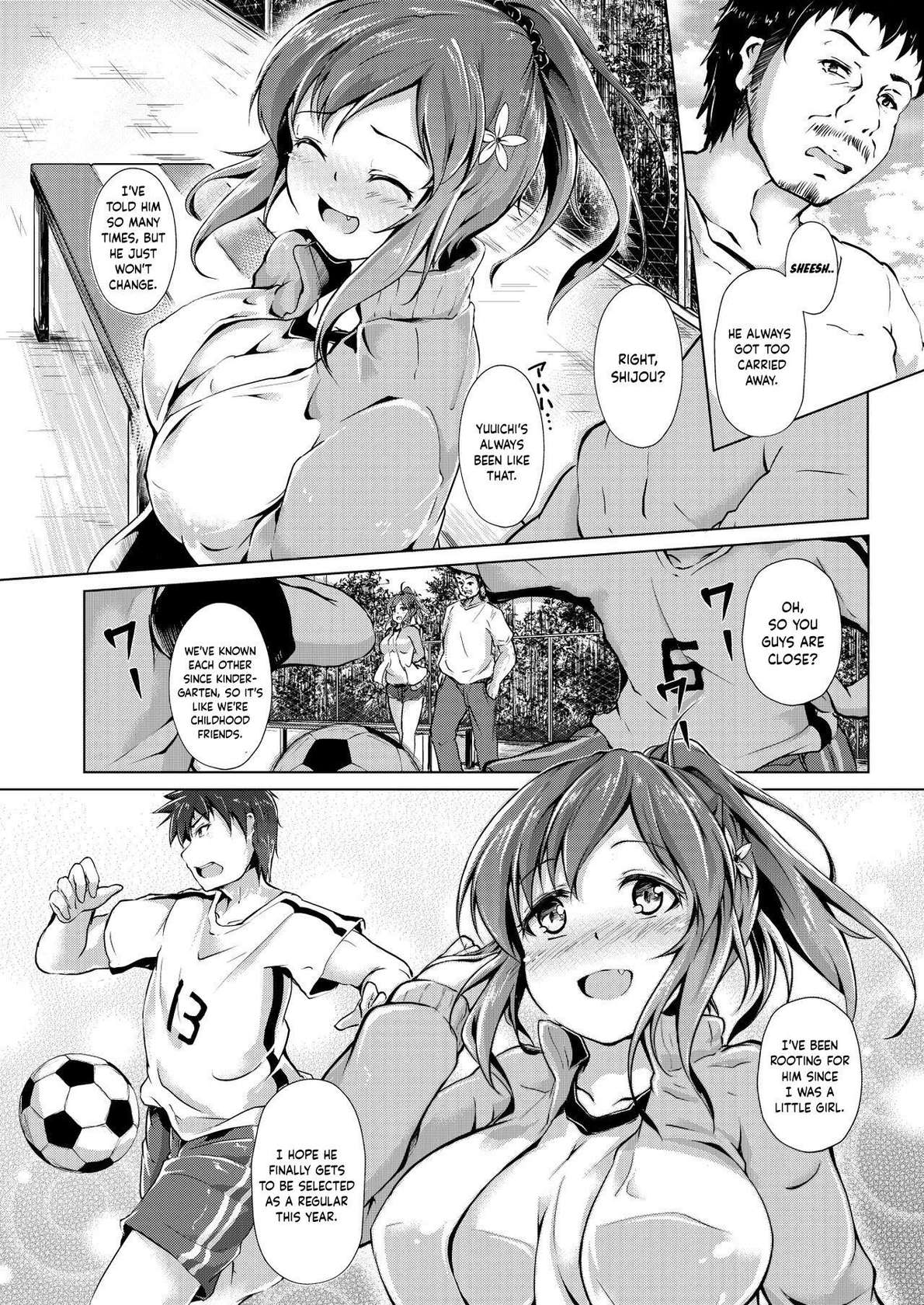 [Shikoshiko Biyori] Kyonyuu Manager ga Chuunen Komon ni Chin Make Suru Made ~Bouchin VS Cho Roman Sparta Seishidou~ [English]