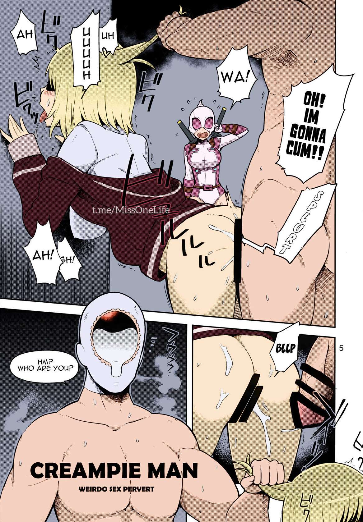 (C95) [Kotau (Bowieknife)] Gwenpool Ecchi na Sekai ni Ojama Shima~su | Gwenpool (Jumping Into an Indecent World) (Gwenpool) [English] [Colorized MissOneLife]