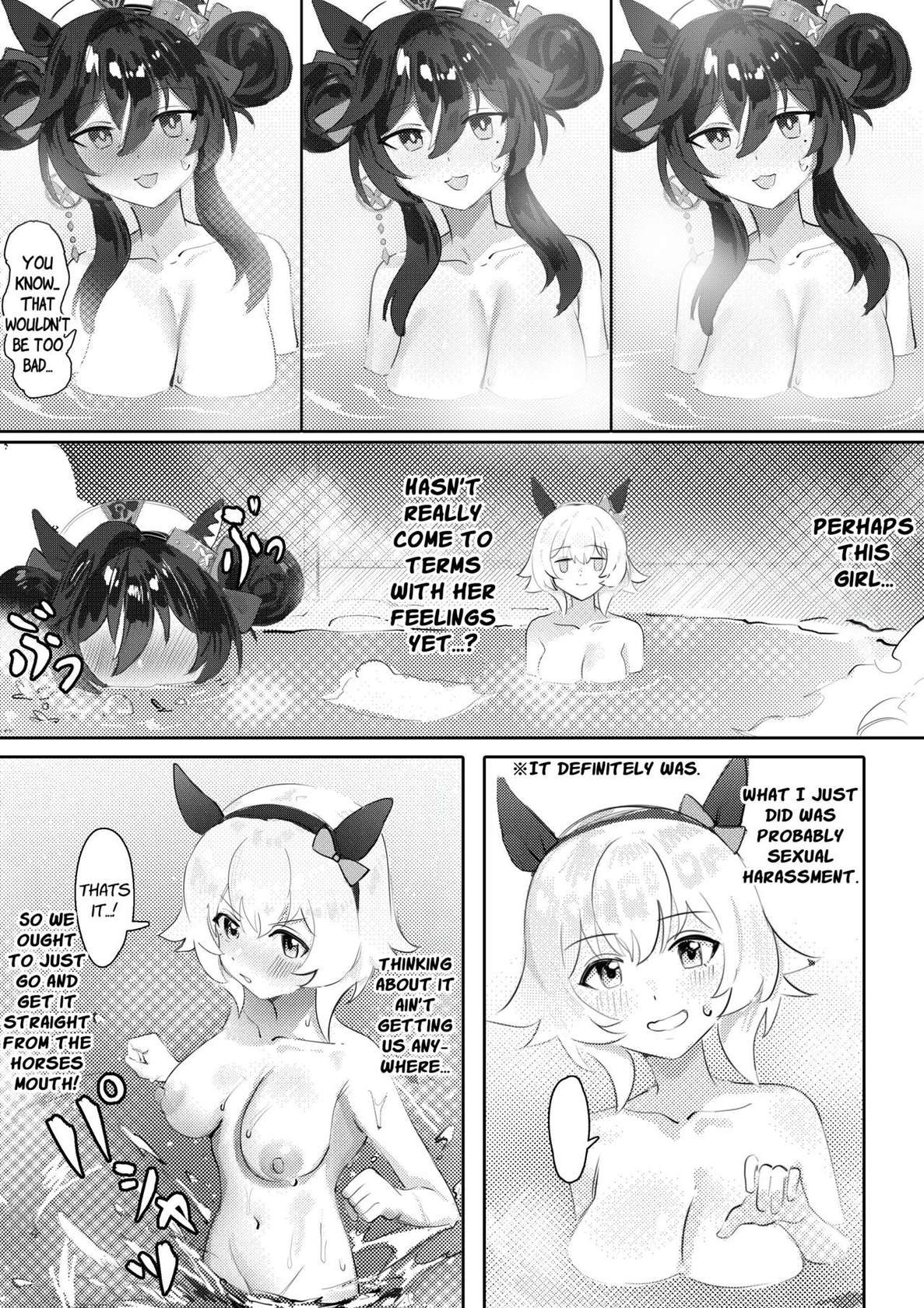 [Awei] Imouto to Imouto to Onsen | Onsen with Sister and Sister (Uma Musume Pretty Derby) [English] [Decensored]