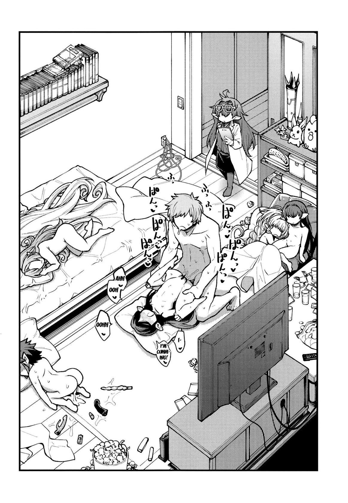 [Hiyakake Gohan (Oyabe Ryo)] GenParo Harvin Harem Apartment Nichijou Hen | Harvin Harem Apartment Parody Set In Modern Times - Everyday Life Edition (Granblue Fantasy) [English] {Doujins.com} [Digital]