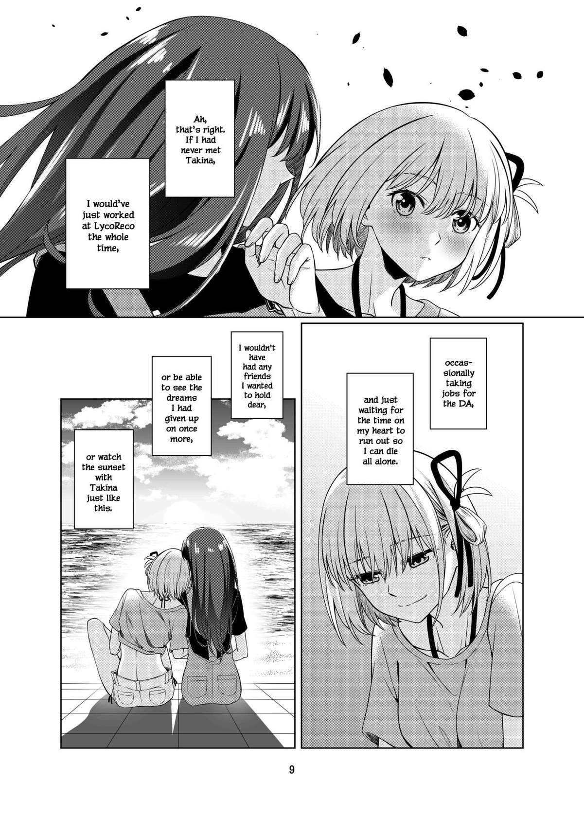 [Kudamonoichizu (Rikuu)] Watashi no Yome ni Narimasenka? | Will You Be My Wife? (Lycoris Recoil) [English] [/u/ scanlations] [Digital]