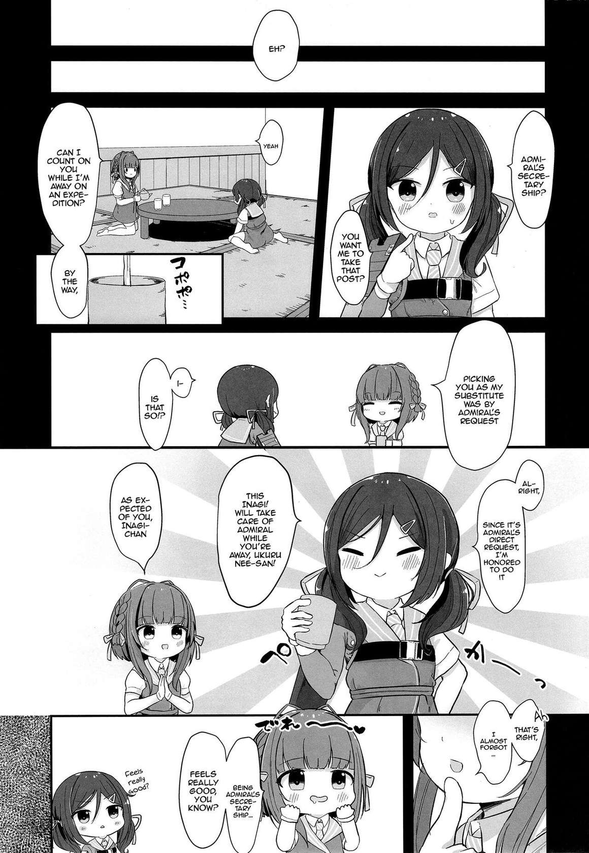 [Mugichoko Store (Mugichoko)] Ukuru-gata Kaiboukan Ian Ninmuroku | Ukuru-class Escort Ships' Relaxation Mission Report (Kantai Collection -KanColle-) [English] {Doujins.com} [Digital]