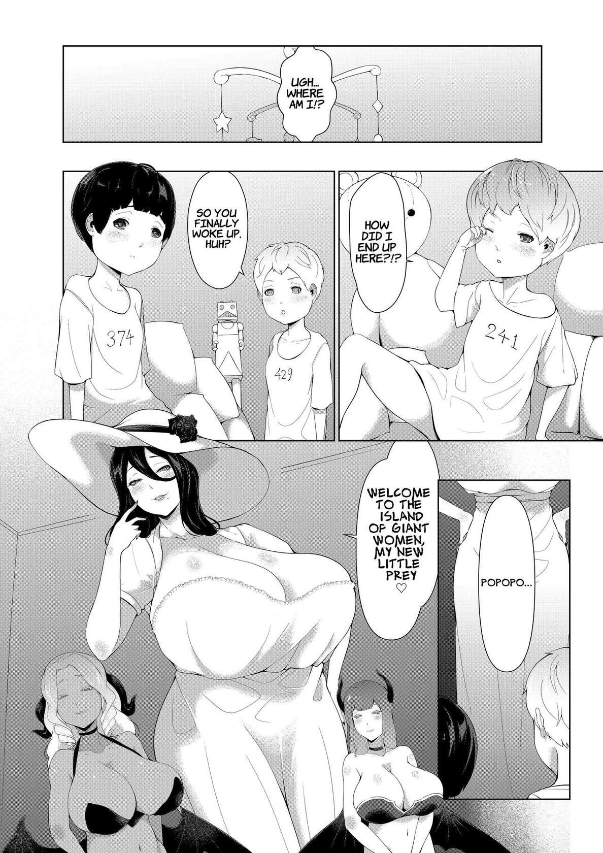 [Oshiro] Giant Woman Island - Shota's Forced Squeezing ~ Hasshaku-sama and Red Demon Edition ~ [English] [Suzuki Marmalade]