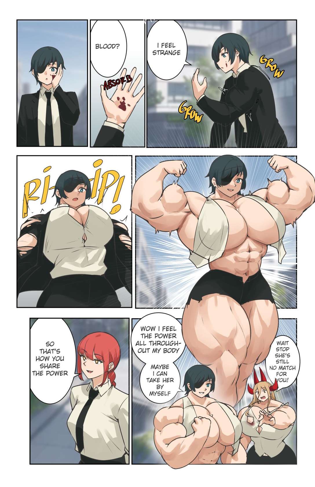 [Musctonk] Makima & Himeno Comic