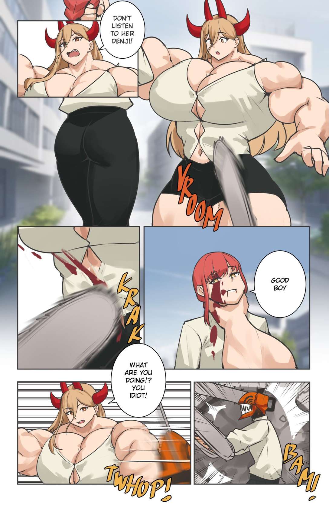 [Musctonk] Makima & Himeno Comic