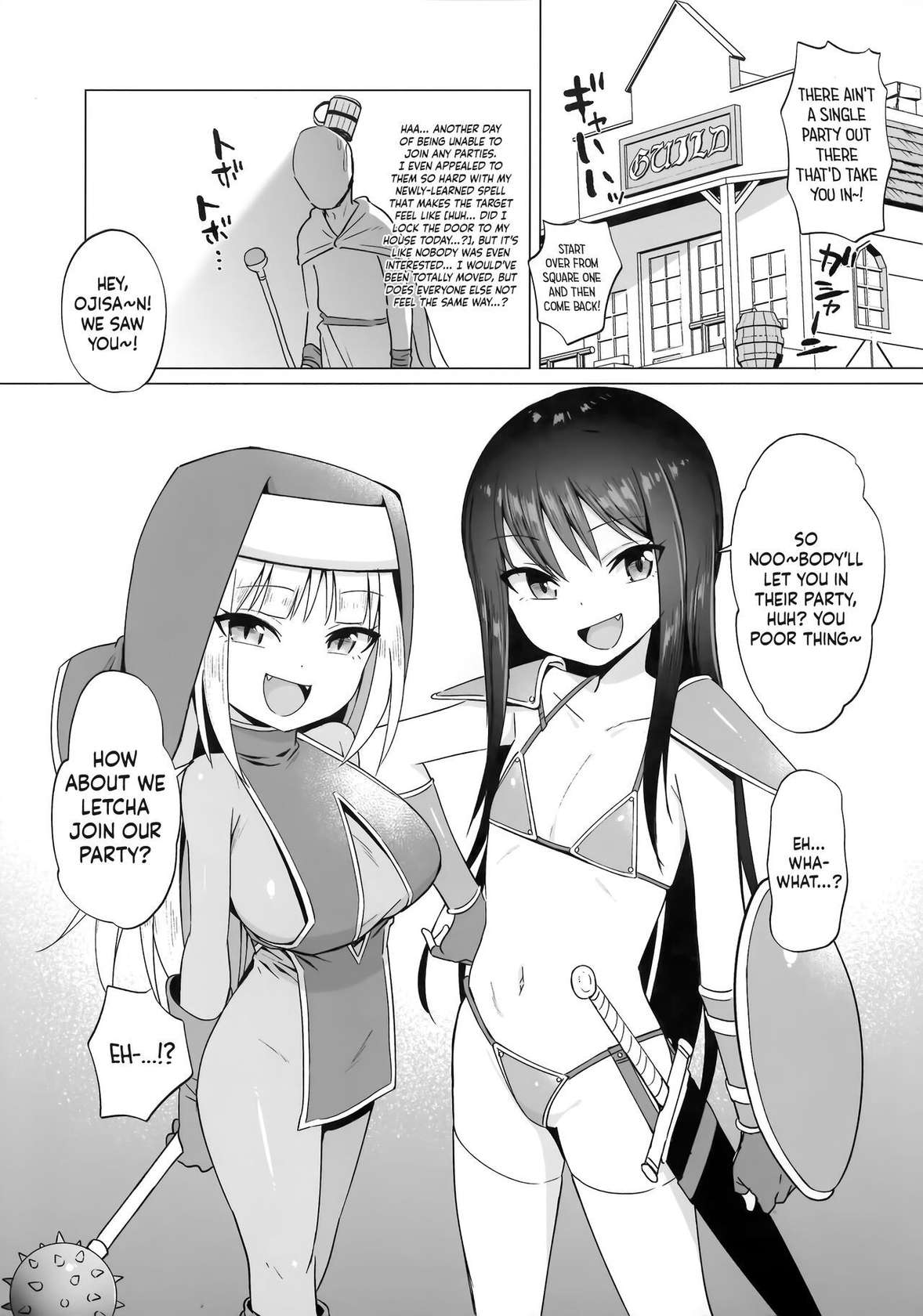 (C103) [ELE.GIRA (konboi)] Mesugaki Party to Wakarasare Oji-san | The Brat Party and The Correcting Old Man [English] {Doujins.com}