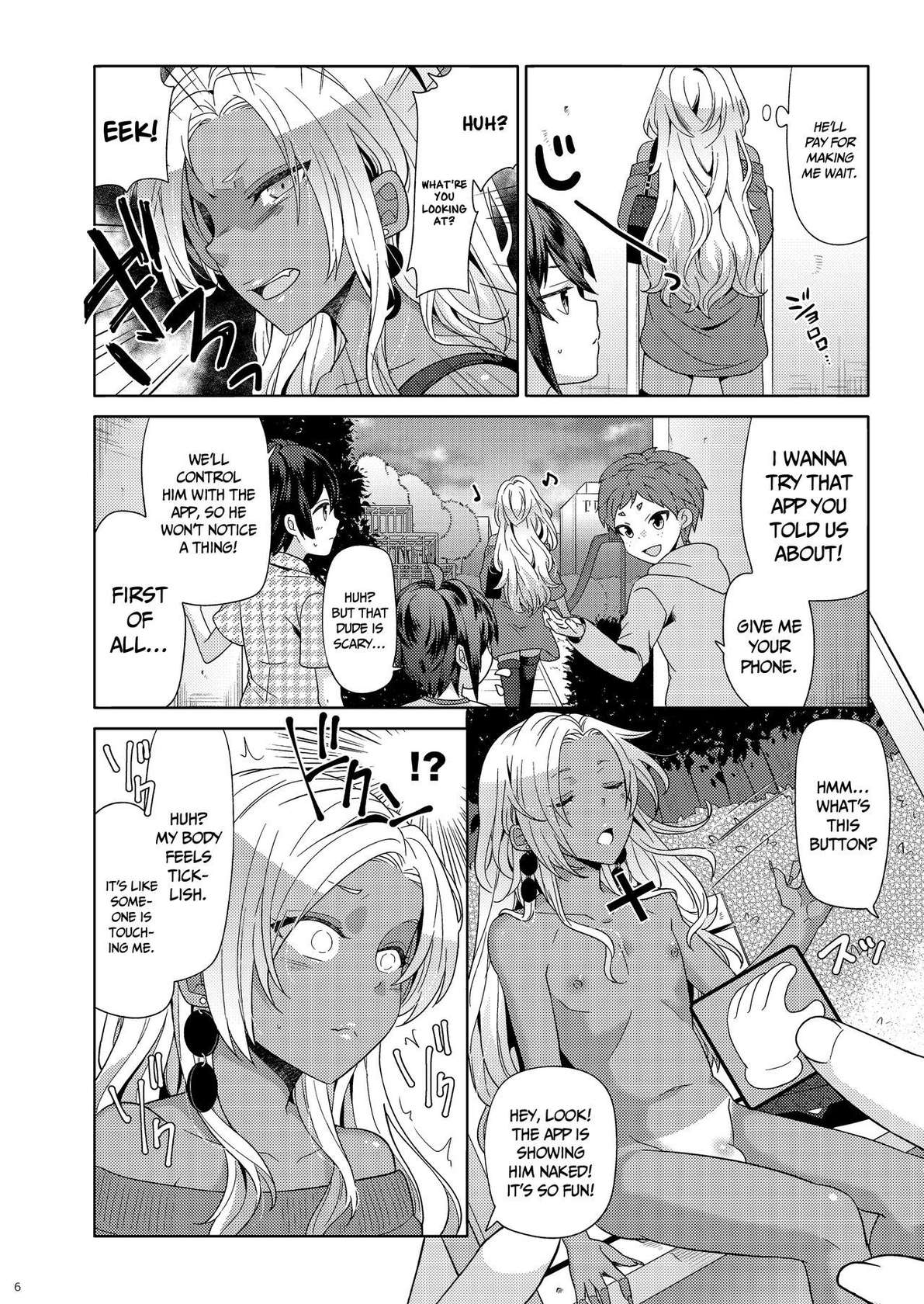 [Nanaten Manten (knsk)]  I Tried To Play Naughty Pranks On a Gal Crossdresser Using an App 2 [English] {Doujins.com}