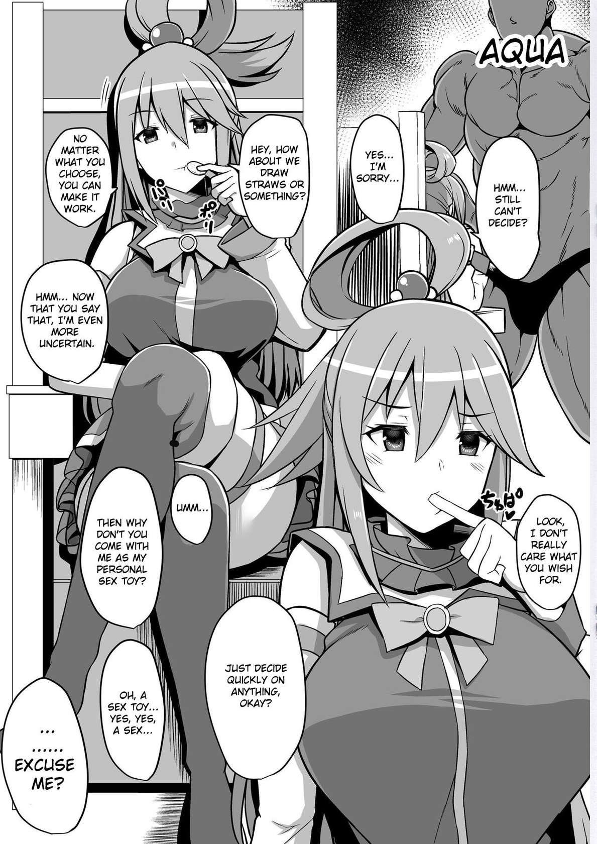 (C96) [Rorinoutage (Shimantogawa)] WHITE&BLACK (Kono Subarashii Sekai ni Syukufuku o!, MAJOR 2nd, Tejina Senpai) [English]