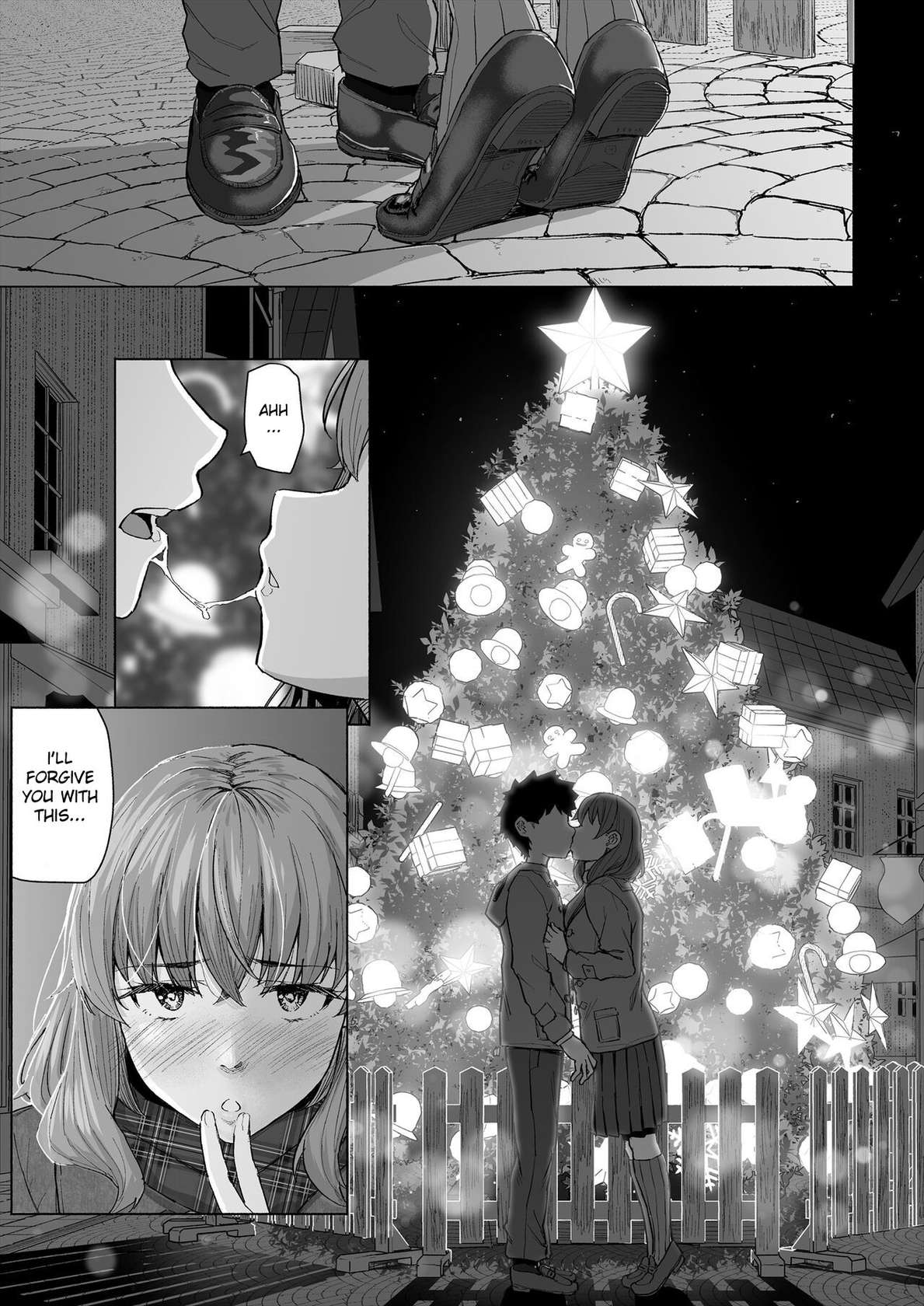 [Chonmage Teikoku (Magekichi)] Osananajimi to Oyaji no Saimin Sex o Toru Christmas [English]