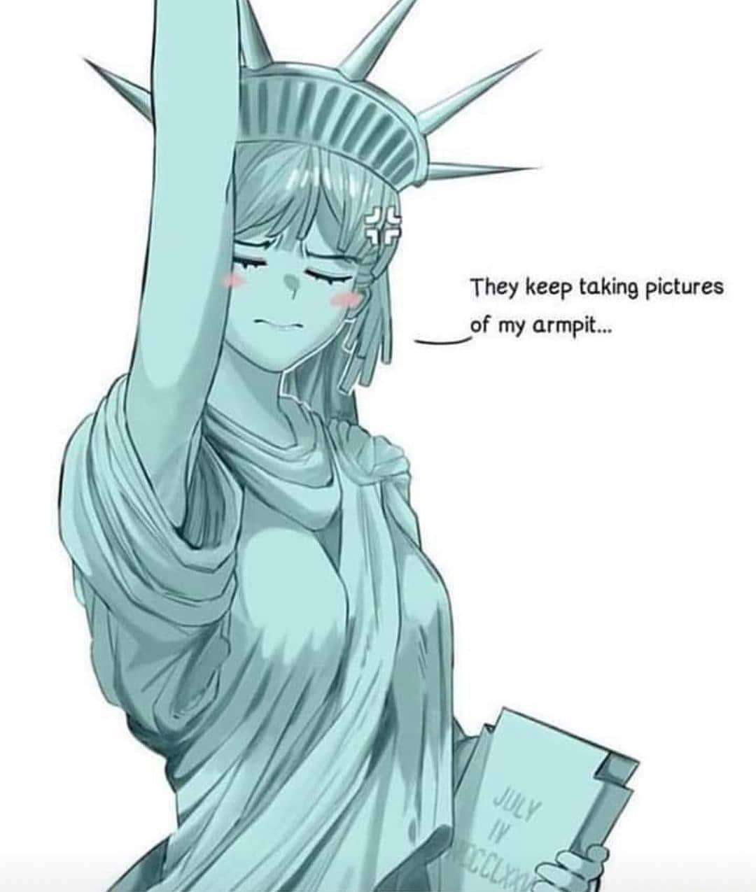 Statue Of Liberty By Unknown Artist Backup