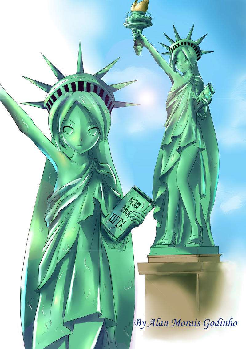 Statue Of Liberty By Unknown Artist Backup