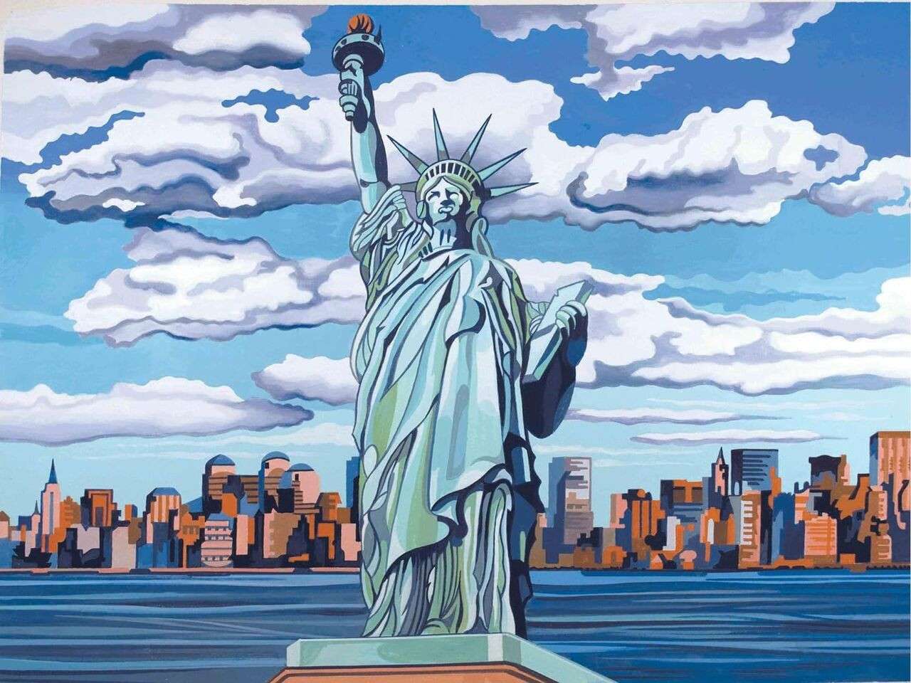 Statue Of Liberty By Unknown Artist Backup