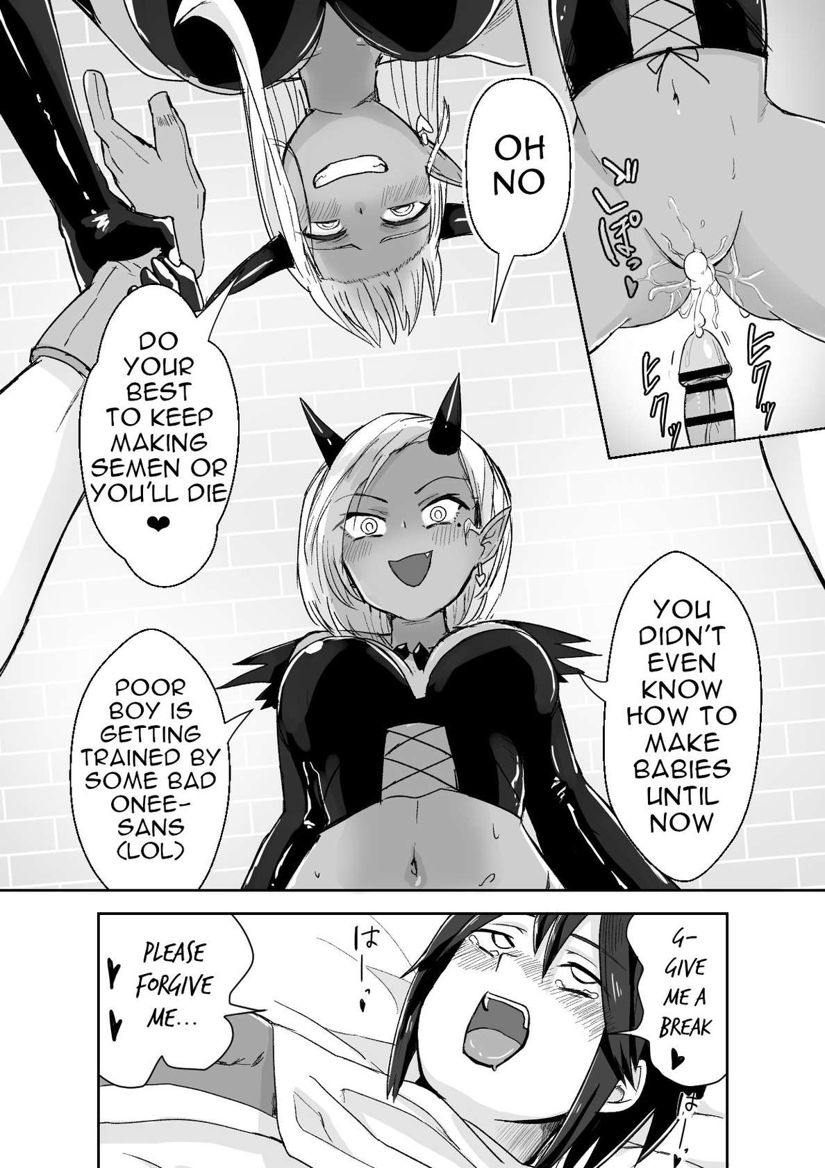 [Permission (Aibiki Mabo)] Succubus ni Haiboku Shite Chitchana Teisobi o Tsukerarechau Ohanashi | Story about Losing to a Succubus and Made to Wear Small Chastity Belt   [English] [TGE7]